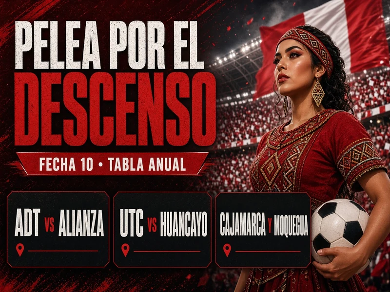 Partidos de Fecha 10 que afectan la pelea por el descenso de Liga 1