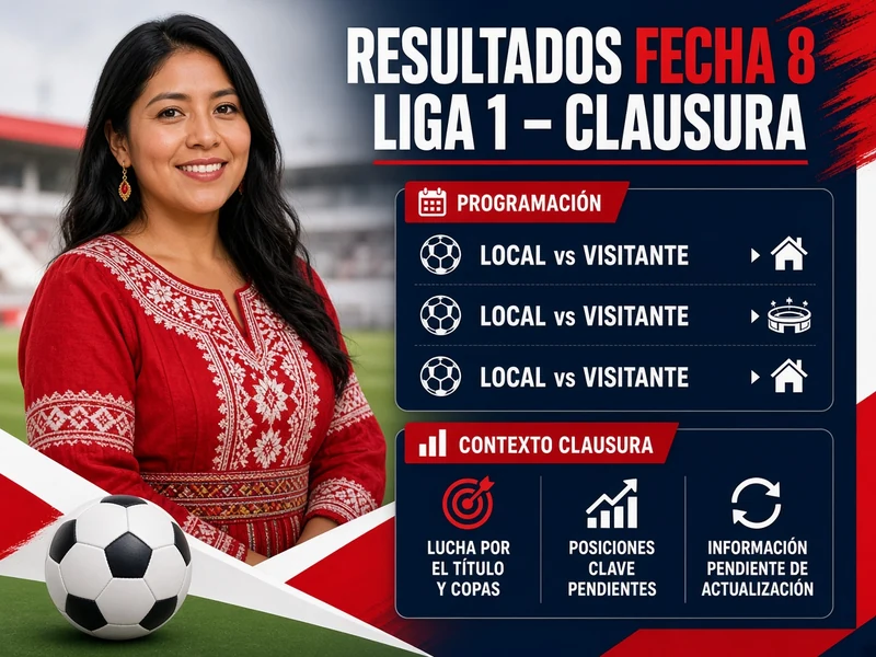 Resultados de la Fecha 8 Liga 1 con programación y contexto del Clausura pendientes de actualización