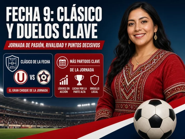 Partidos de la Fecha 9 Liga 1 con el Clásico y otros duelos clave de la jornada