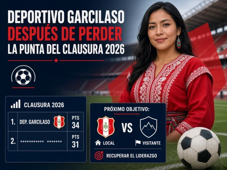 Deportivo Garcilaso después de perder la punta del Clausura 2026