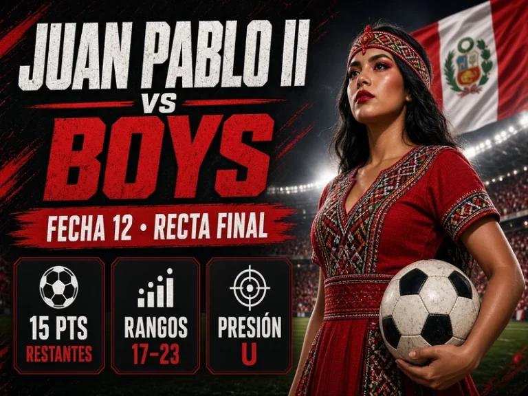 Juan Pablo II vs Sport Boys por la Fecha 12 del Clausura 2026
