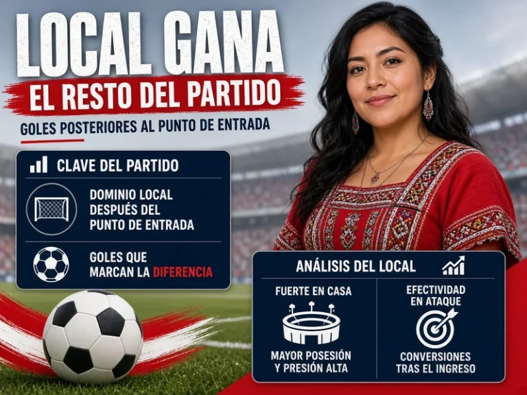 Local gana resto del partido con goles posteriores al punto de entrada