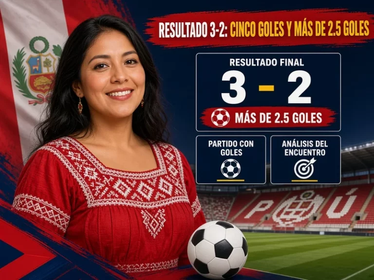 Resultado 3-2 con cinco goles y liquidación de Más de 2.5 goles