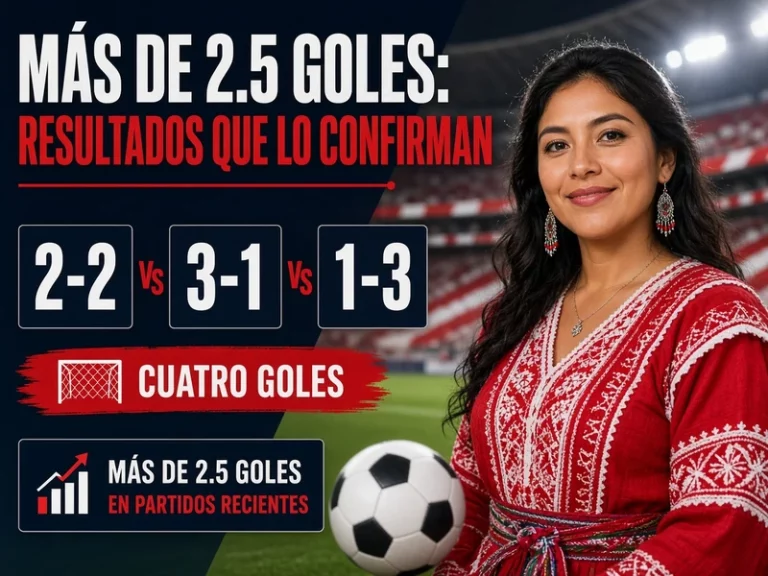 Resultados 2-2 3-1 y 1-3 con cuatro goles en Más de 2.5