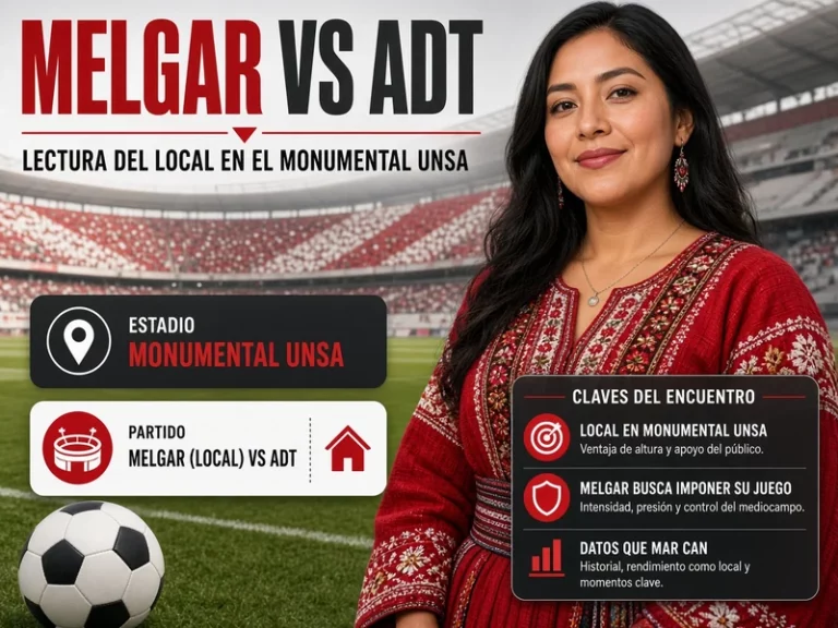Cuotas Melgar vs ADT con lectura del local en el Monumental UNSA