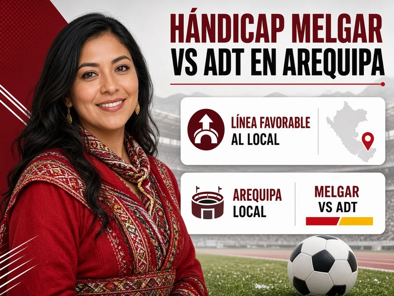 Hándicap Melgar vs ADT con línea favorable al local en Arequipa