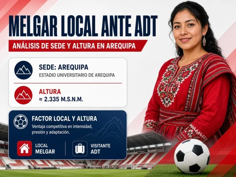 Melgar local ante ADT con análisis de sede y altura en Arequipa