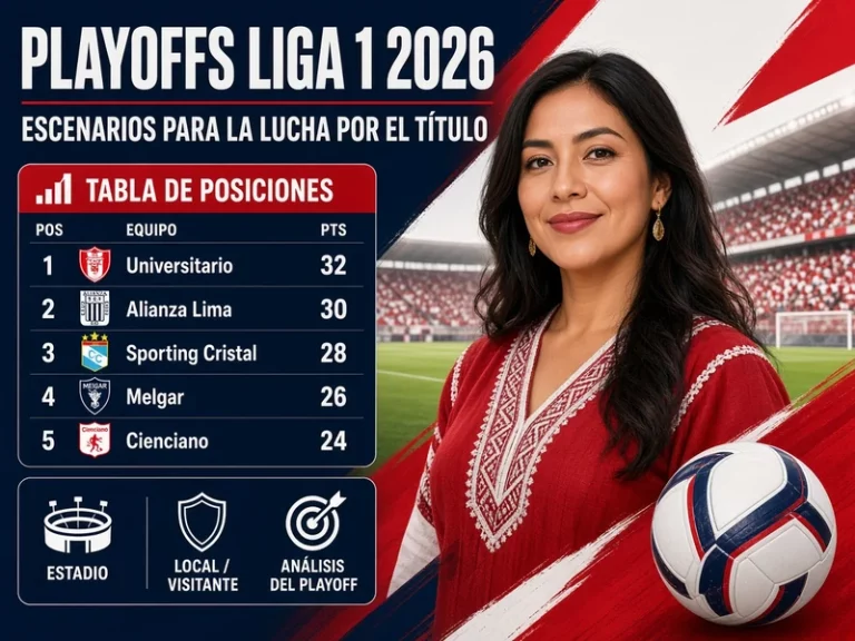 Playoffs Liga 1 2026 y escenarios para la lucha por el título