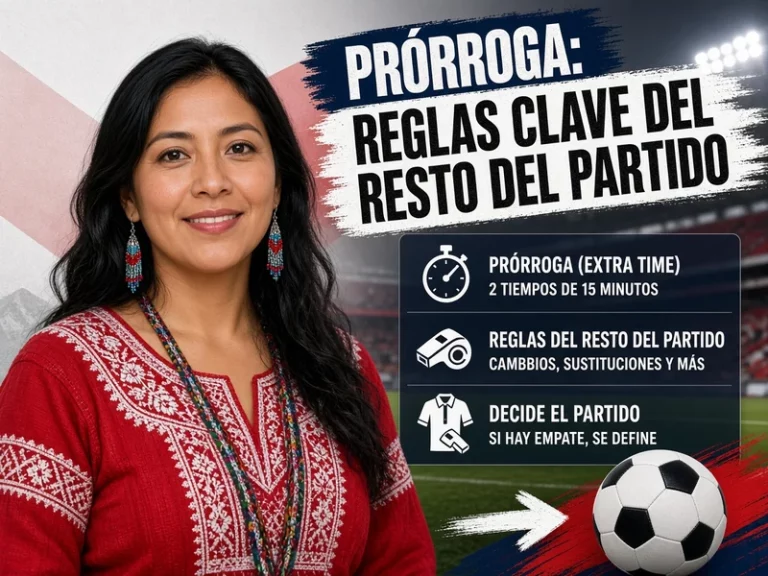 Prórroga extra time y reglas de resto del partido