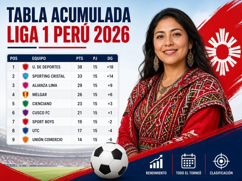 Cómo funciona la tabla acumulada de la Liga 1 Perú 2026