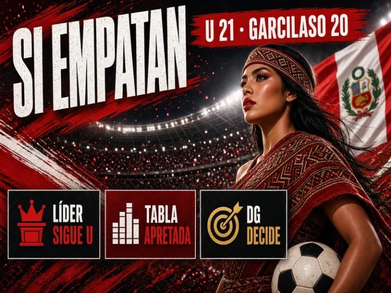 Escenario de tabla si Universitario y Deportivo Garcilaso empatan
