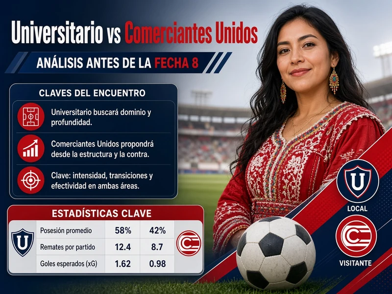 Cuotas Universitario vs Comerciantes Unidos analizadas antes de la Fecha 8