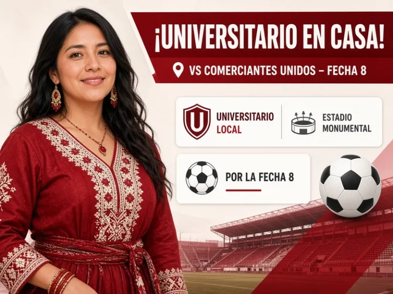 Universitario local ante Comerciantes Unidos en el Monumental por la Fecha 8