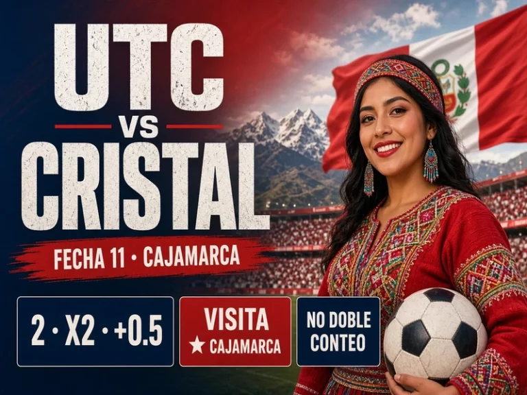 UTC vs Sporting Cristal cuotas y visita a Cajamarca en Fecha 11