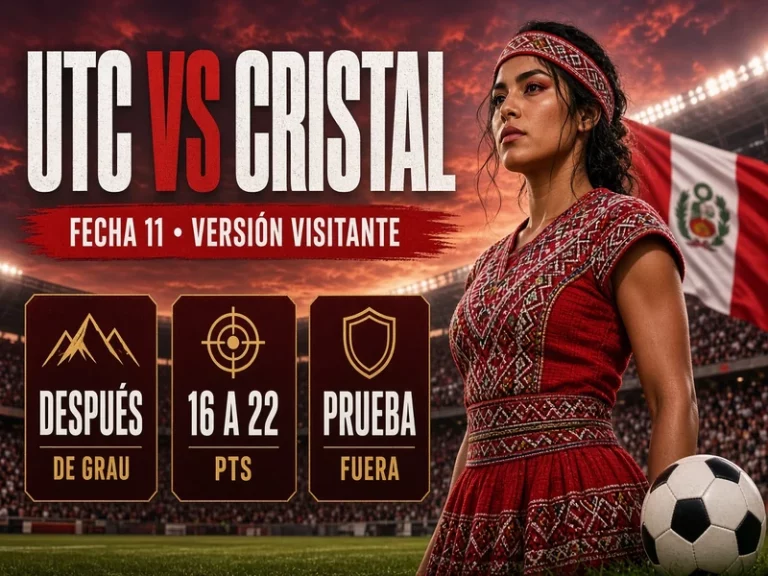 UTC vs Sporting Cristal en la Fecha 11 del Clausura 2026